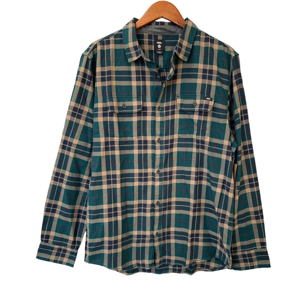 VANS Sycamore Flannel Classic Fit Button Down Long Sleeve Shirt Men’s Large